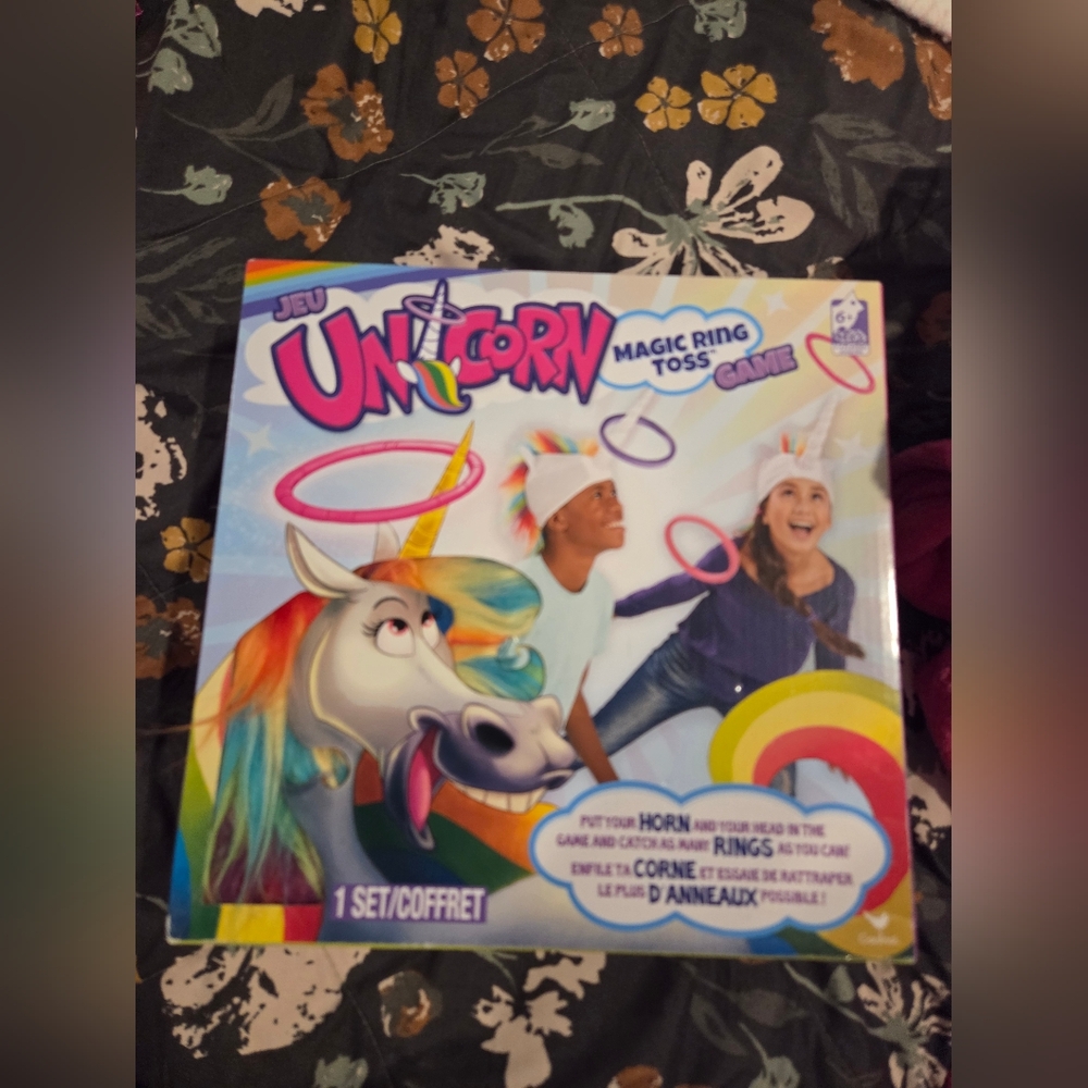 Unicorn Magic Ring Toss Game - Multicolor